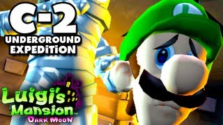 Luigis Mansion Dark Moon  Old Clockworks  C2 Underground Expedition Nintendo 3DS Walkthrough [upl. by Foah108]