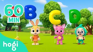 Lets Pop The Alphabet Balloon  ABC Song  More Nursery Rhymes amp Kids Songs  Hogi Pinkfong [upl. by Heiner511]