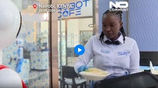 Kenya nasce a Nairobi il RobotCafè a servire i clienti ci sono dei camerieri robot [upl. by Simonsen391]