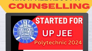 JEECUP 2024 Counselling started Polytechnic 2024 Counselling started Top govt Polytechnic colleges [upl. by Tirzah]