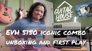 EVH 5150 Iconic Series Combo Amp Unboxing and First Play Guitar House 2022 guitarhouse [upl. by Athalee544]