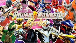 Every Power Rangers Theme Song with Lyrics [upl. by Behah]