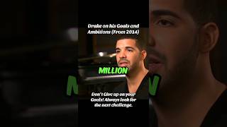 Drake on Success from a 2014 interview Keep going motivation success drake music shorts [upl. by Carmella525]