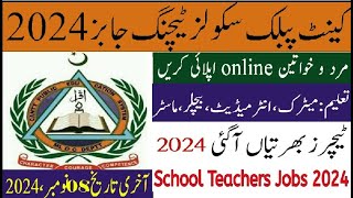 School Teaher jobs2024  jobinformationpk punjab jobs  KPK jobs  CANTT PUBLIC HIGH SCHOOL DIKHAN [upl. by Dianthe]