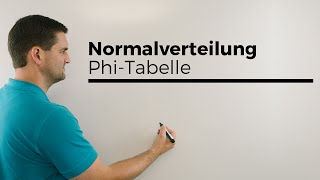 Normalverteilung PhiTabelle Spezial Teil 3 Stochastik GaußVerteilung Mathe by Daniel Jung [upl. by Onaimad841]