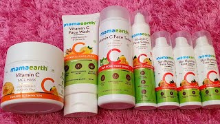 Mamaearth VITAMIN C morning skincare routine  how to get glowing illuminating  RARA GottaCmyGlow [upl. by Auqeenahs]