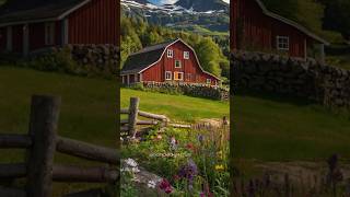 Housebarn  Classic Red Barn  Gambrel Roof housedesign homearchitecture shortsfeed [upl. by Ramin]