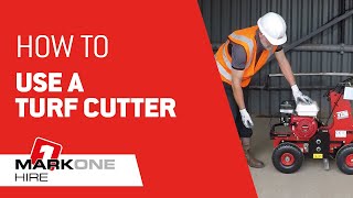 How to use a Turf Cutter  Camon TC07  Mark One Hire [upl. by Sillyrama]