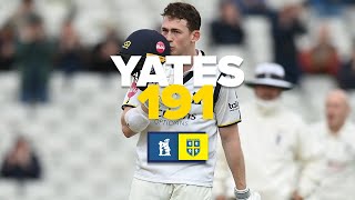 Rob Yates hits 191 with 30 BOUNDARIES  HIGHLIGHTS  County Championship [upl. by Jane849]