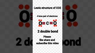 Lewis structure of carbon dioxide ll Lewis dot structure of co2 chemistry shorts [upl. by Blaise]