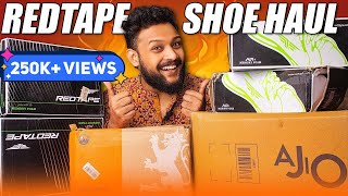 UNBOXING  TOP 5 REDTAPE SNEAKERSSHOES ON AJIO 🔥 Shoes Haul Review 2022 [upl. by Zelda]