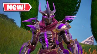 NEW SHREDDER Skin Gameplay in Fortnite TMNT [upl. by Aihtnis575]