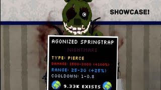 Agonized Springtrap Showcase Five Nights TD [upl. by Laufer]