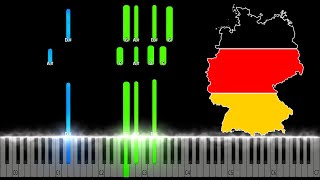 Deutschlandlied  German National Anthem Piano Tutorial [upl. by Pool293]