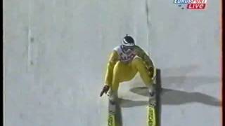 Kazuyoshi Funaki  1245m  Predazzo 2003  Fall [upl. by Euqina989]