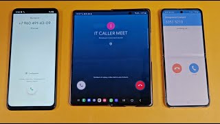 TWO DUO SOCIAL MEDIA INCOMING CALLS GOOGLE MEET SKY PHONE REALME C61 FLIP  FOLD [upl. by Adair]