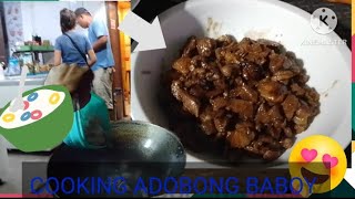 Cooking Adobong Baboy  vlog food fypシ゚viral [upl. by Leziar]