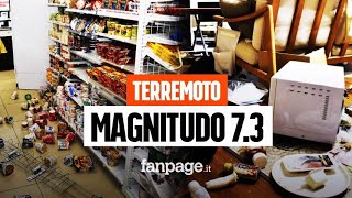 Terremoto di magnitudo 73 in Giappone al largo di Fukushima diramata allerta tsunami [upl. by Tresa845]