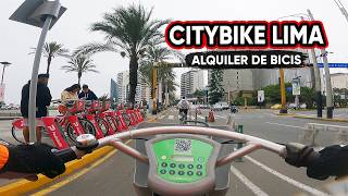 🍋‍🟩 CITYBIKE LIMA  Probando el ALQUILER de BICICLETAS por 450 Soles [upl. by Hebe]