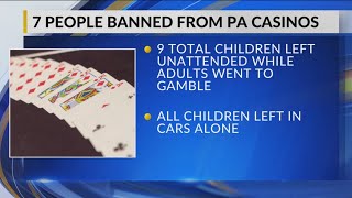 7 banned from Pennsylvania casinos in June left 9 children unattended to gamble officials report [upl. by Obie]