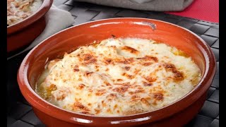 Receta de cazuelitas gratinadas de pollo y champiñones  Bruno Oteiza [upl. by Bird]