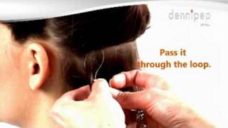 Micro ring loop hair extensions how to apply stepbystep instructions [upl. by Pence]