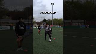 How to receive the ball on the half turn 🗣️ thehonestfootballcoach [upl. by Jolanta]