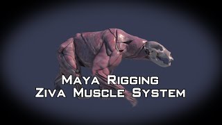 Ziva Muscle System Simulation  Maya Rigging amp Animation [upl. by Aerdnaxela]