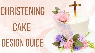 Christening Cake  Design Guide  4K [upl. by Nellaf]