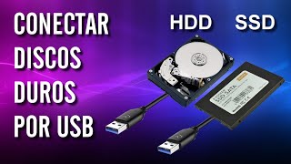 ✅ CONECTAR DISCOS DUROS HDD Y SSD CON CABLE USB A LA COMPUTADORA TUTORIAL  RECOMENDADO [upl. by Annazus]