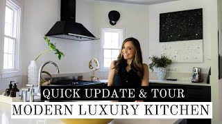 MODERN LUXURY TOUR and Update  KITCHEN DESIGN  INTERIOR DESIGN  House of Valentina [upl. by Alakam]