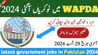 Latest WAPDA Govt Jobs August 2024 –Latest Government Jobs in Pakistan– Jobs in Pakistan today 2024 [upl. by Haropizt458]