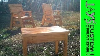 Outdoor Arm Chairs and Side Table Video 1  001 [upl. by Akinod650]