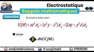 Divergence dun champ vecteur divV [upl. by Notirb432]