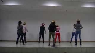 Baile en Grupo Line dance Country Sencillo Conteo 32 pasos [upl. by Lotson]