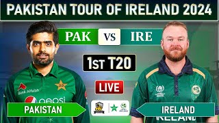 PAKISTAN vs IRELAND 1st T20 MATCH LIVE COMMENTARY  PAK vs IRE LIVE  IRE BAT [upl. by Andrews]