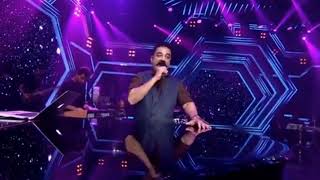 Naanagiya nadhimoolamae  Kamal hassan amp shruti hassan live in bigg boss 2 Vishwaroopam 2 song [upl. by Kalk]