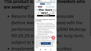 HDFC Nifty 500 Multi cap 502525 index fund NFO review nfo hdfcmutualfund sip investment [upl. by Eidson]