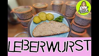 Leberwurst nach dem Rezept von meinem Vater  ohne Kühlung haltbarohne NPS [upl. by Gonagle]