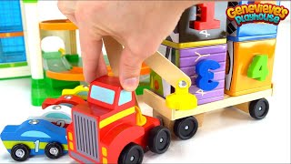 Lets Play with a Fun Magnet Lifting Truck and Toy Cars [upl. by Inig]