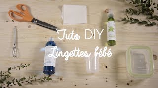 DIY Lingettes bébé  La Cigogne Française [upl. by Nauqan]