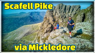 Scafell Pike via Mickledore drone fotage 4k video Janek Włóczykij Dji mini 3 pro [upl. by Middendorf192]