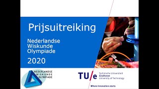 Prijsuitreiking Wiskunde Olympiade 2020 [upl. by Entirb]