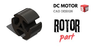 quotSolidWorks Tutorial Designing a DC Motor Rotor  Complete Guidequot [upl. by Arob]