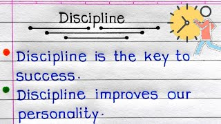 10 Lines On Discipline In English  Discipline Essay In English  Essay On Discipline In English [upl. by Jahncke457]