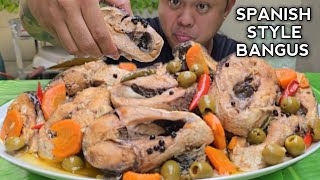 SPANISH STYLE BANGUS  MUKBANG WITH RECIPE  MUKBANG PHILIPPINES [upl. by Alis]