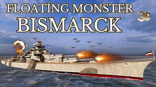 Bismarck Battleship  3D Animated [upl. by Ramad881]