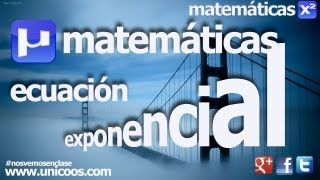 Ecuacion exponencial SECUNDARIA 4ºESO matematicas [upl. by Oflunra]