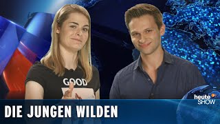 Die ersten Reportagen von Hazel Brugger und Fabian Köster  Best of heuteshow Die Reporter [upl. by Ameerahs]