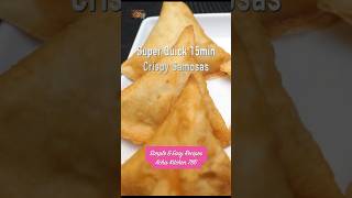 UNBELIEVABLE Super Quick 15mins Crispy Golden Chicken Samosas chickensamosas samosas samosarecipe [upl. by Conias]